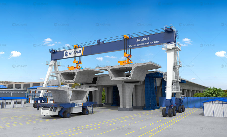 Rubber Tired Crane for Segmental Bridge Construction