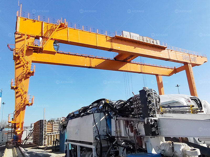 50 Ton Gantry Crane for Heavy Industrial Component Transfer