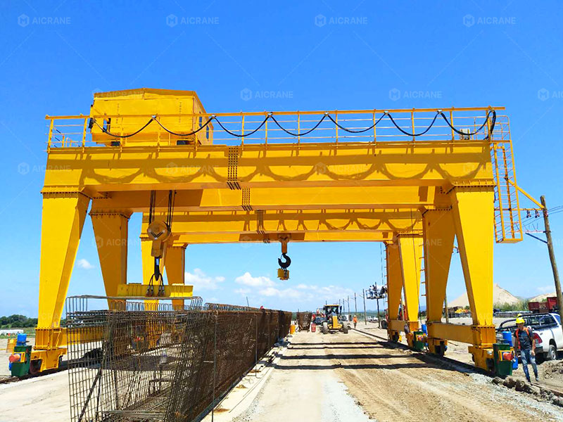 double girder gantry crane for heavy precast components